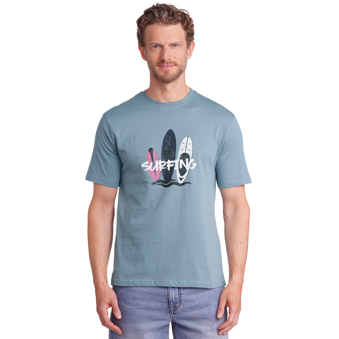 VanVaan Denim Herren T-Shirt aus Bio-Baumwolle blau