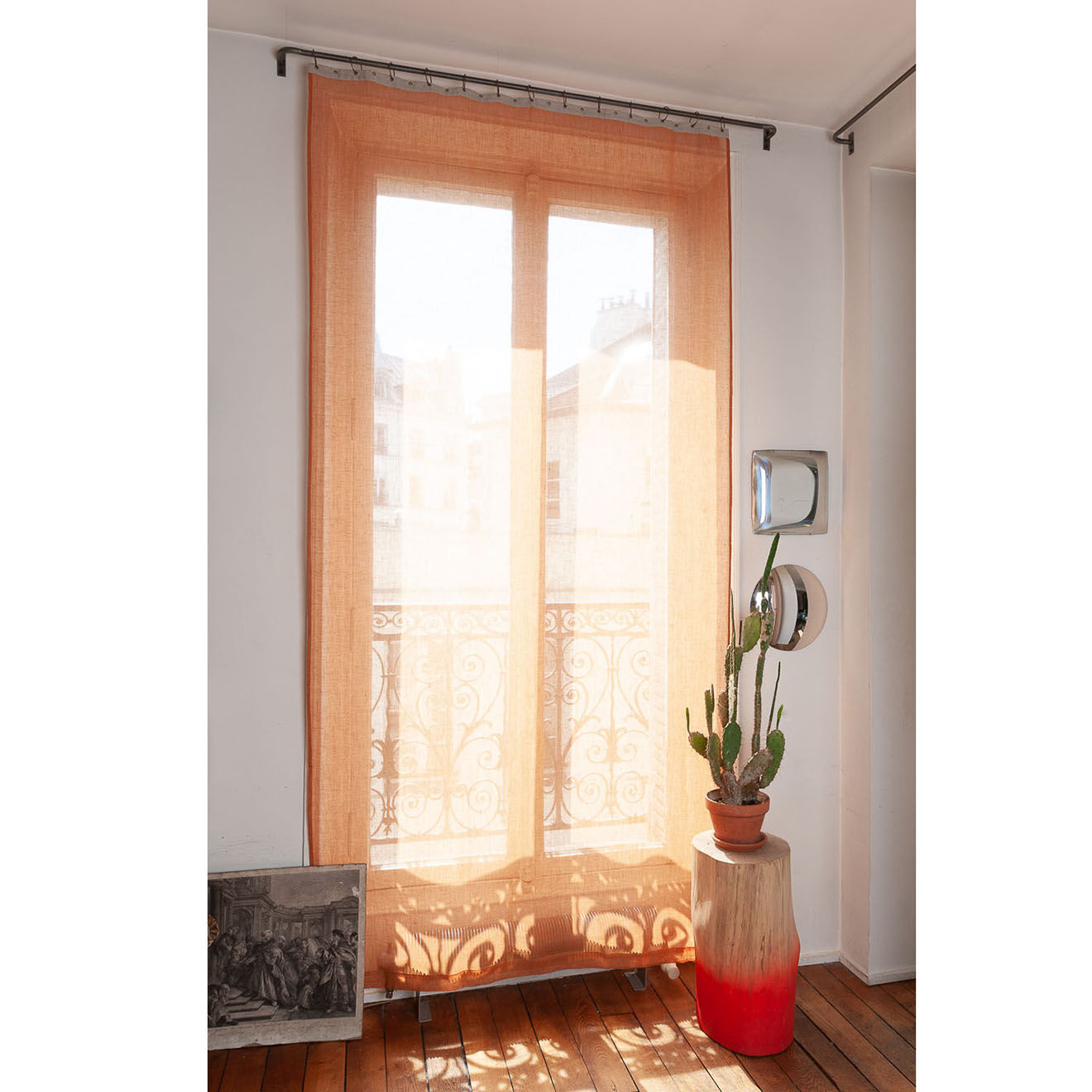 En Fil d'Indienne Voilage Brise ambre - 140x280 cm