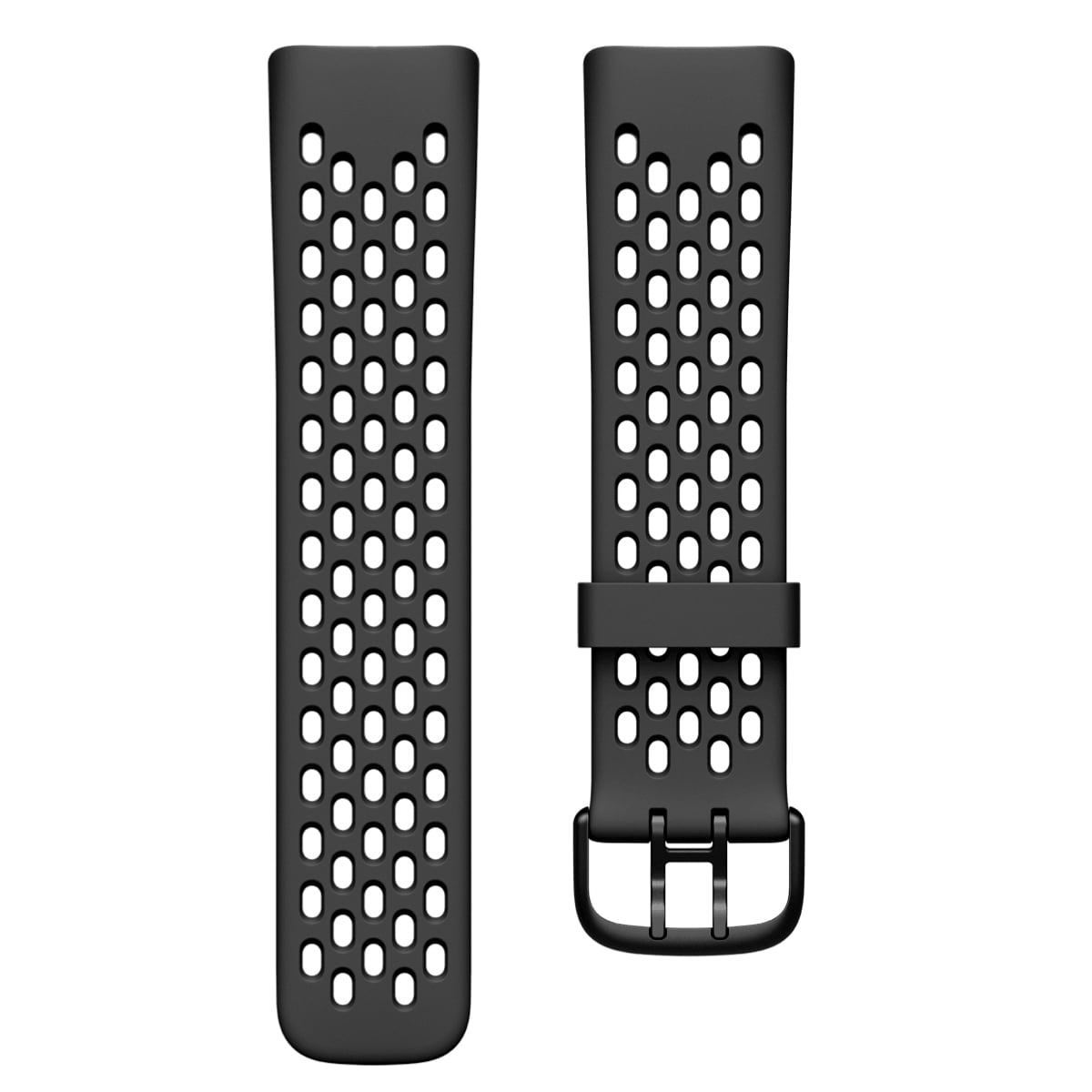 Puro FitBit Charge 5 sport plus klokkerem av silikon (sort)