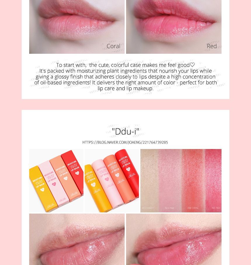RiRe - Moisture Tint Lip Balm - 4 kleuren