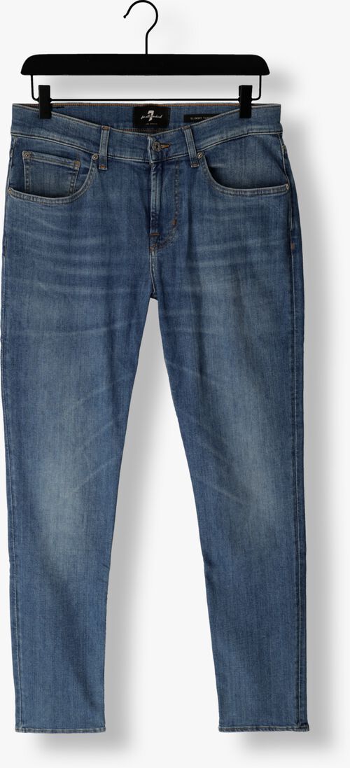 7 FOR ALL MANKIND blauwe 7 for all mankind slim fit jeans slimmy tapered stretch tek nomad