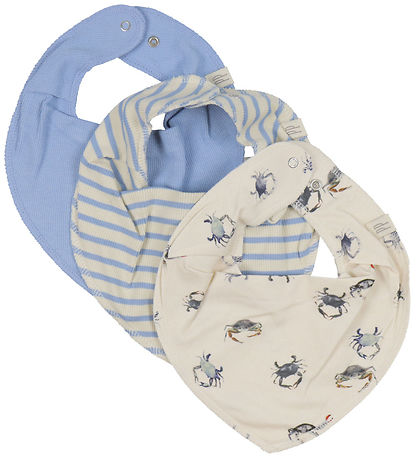 Petit Piao Babylätzchen - Rib - Modal - 3er-Pack - Sea