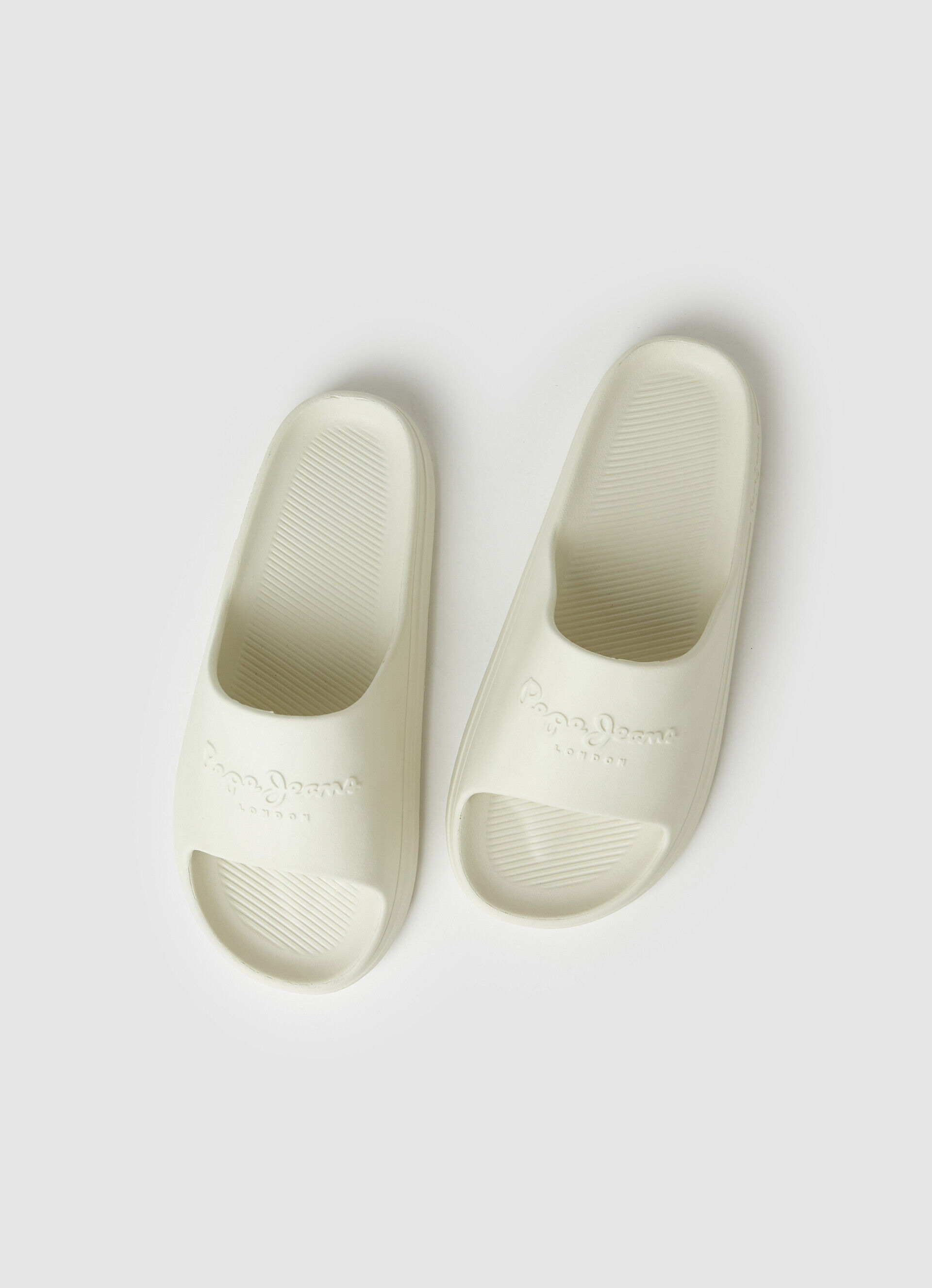 Chinelo de praia estilo slide - branco de fábrica