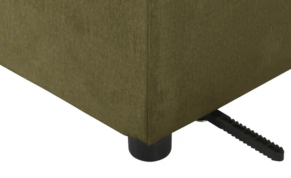 Element Branna Grün Samt mit Armlehne links