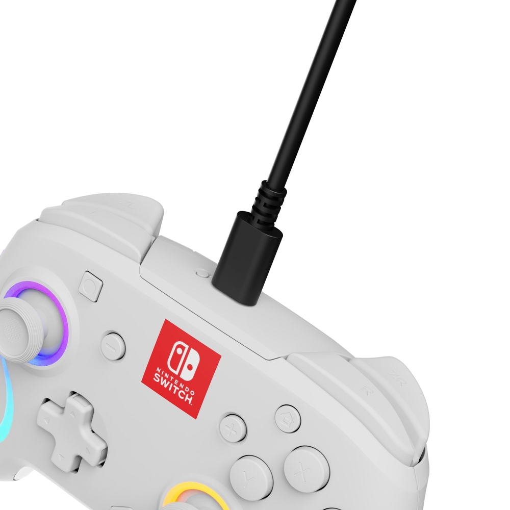 PDP Gaming Nintendo Switch Afterglow™ Wave Wireless-Controller – Weiß