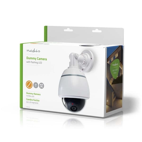 Nedis Dummy Security Camera | Kuppel | Batteri drevet | Innendørs | Hvit