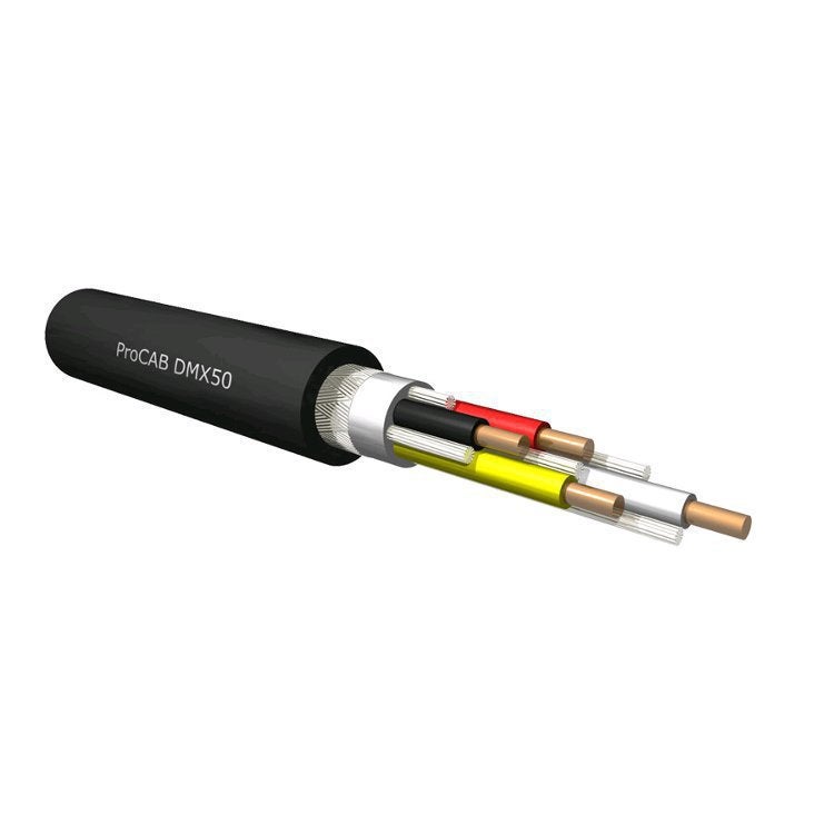 Procab CLD955 Classic 5p XLR male - 5p XLR female DMX-kabel 3m