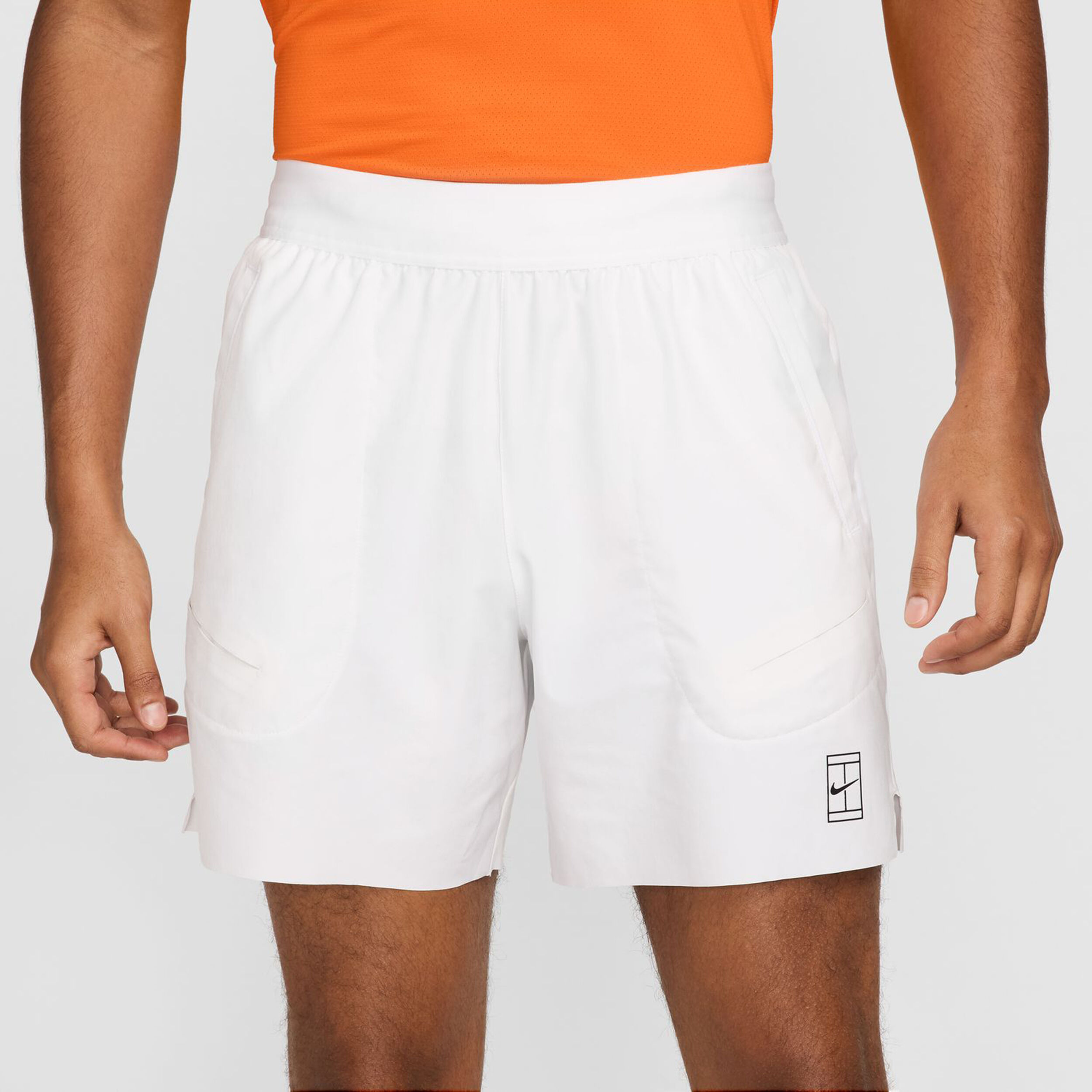 Nike Court Dri-Fit Advantage 6in Shorts Hommes - Blanc , Noir