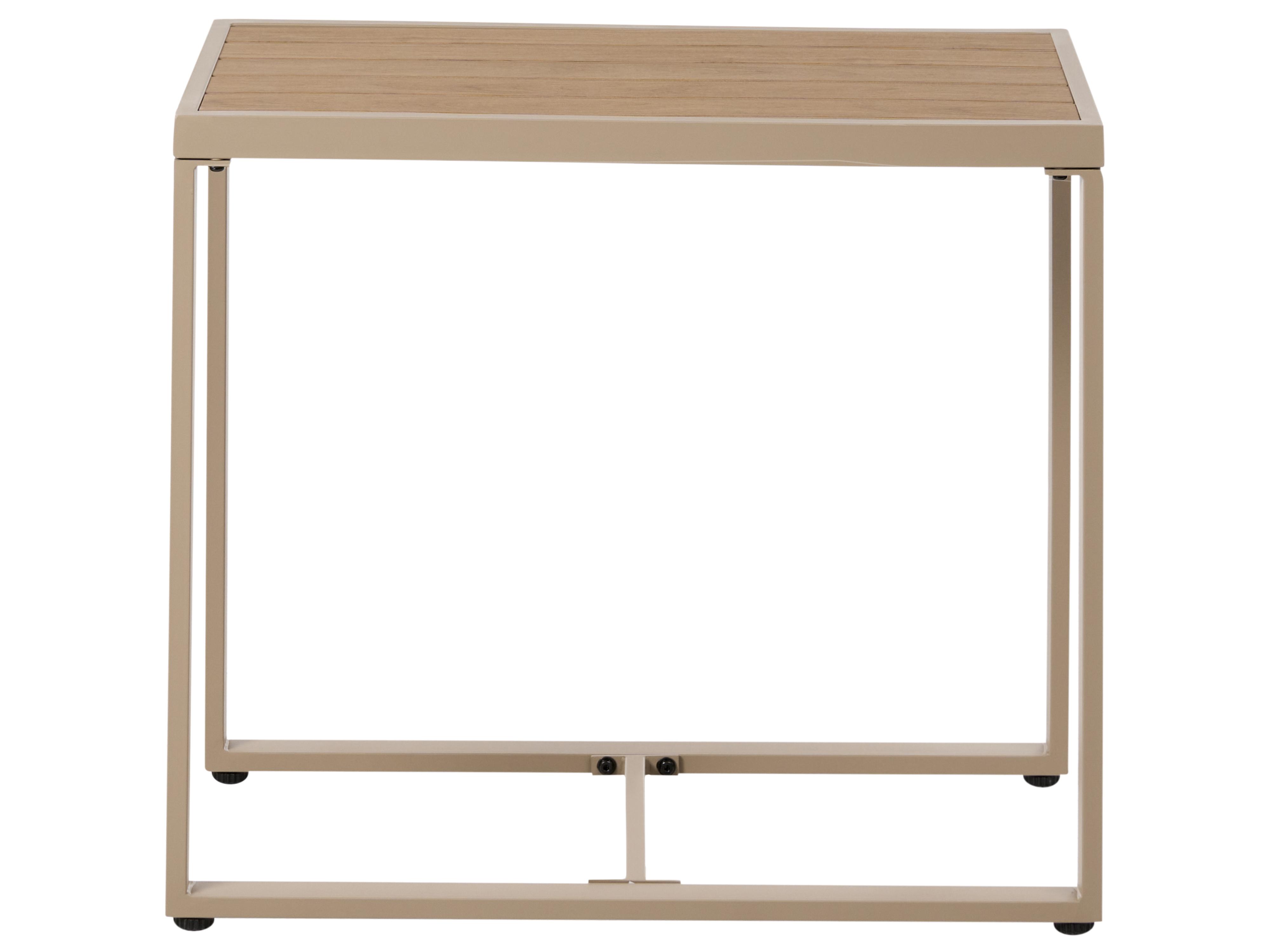 Loungeset met tafel en ottomaan 2-zits NOCI modulair Metaal Beige