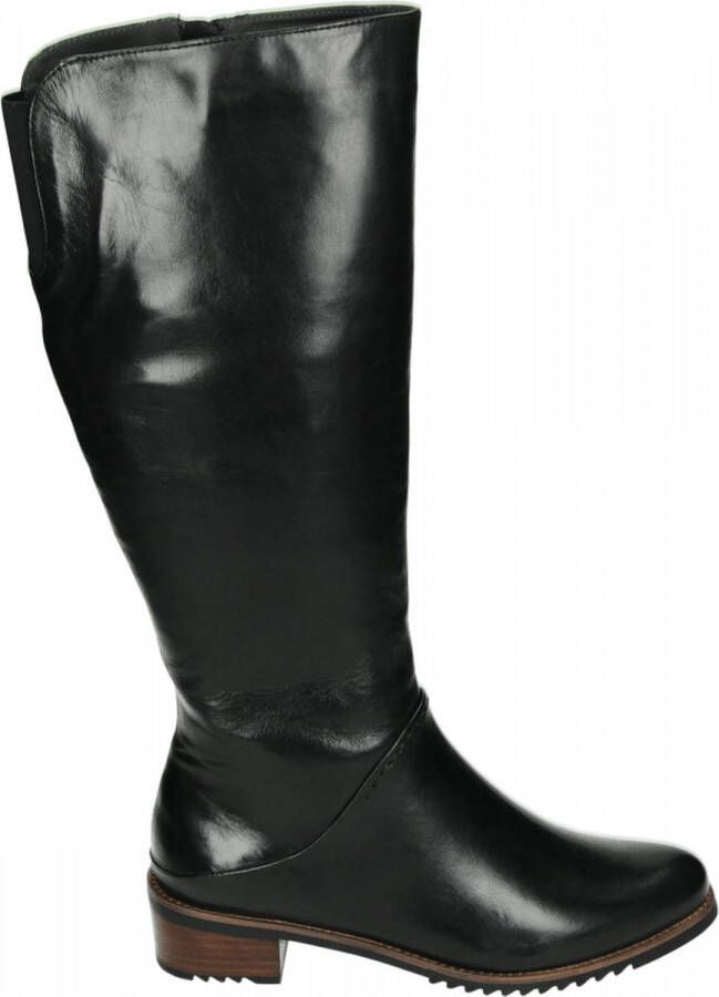 EVERYBODY Hoge Laarzen Dames Berta Maat: 38 Materiaal: Leer Kleur: Zwart