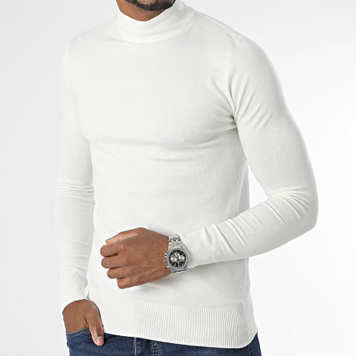 Pull Col Cheminée 665 Beige Clair