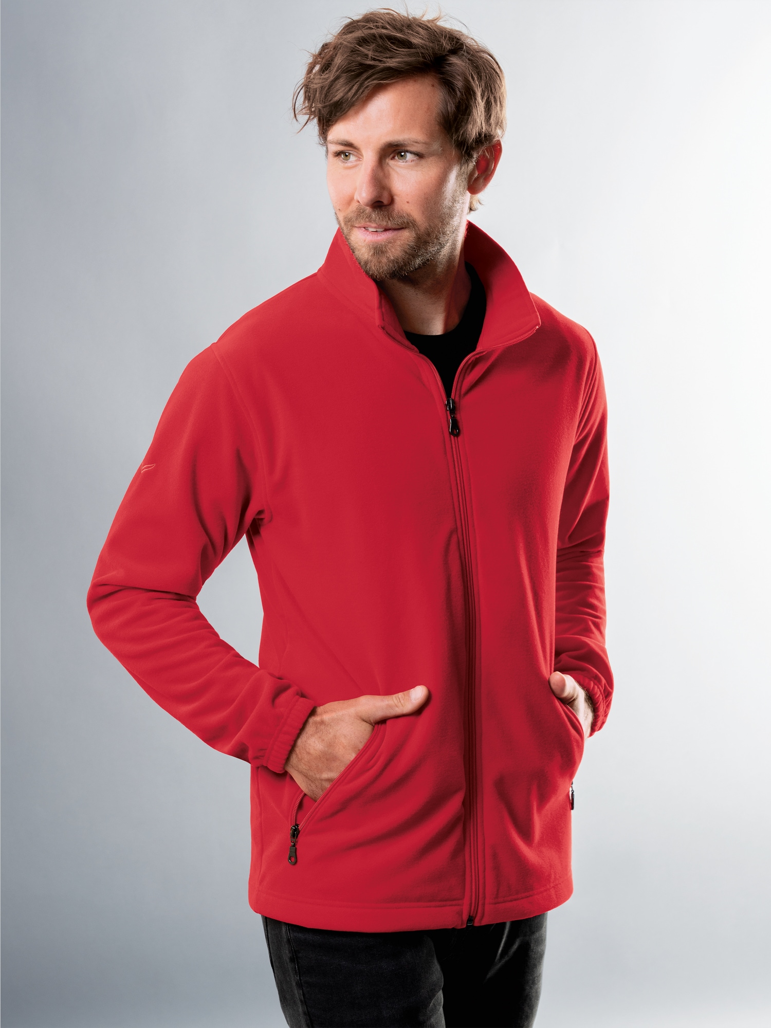 Fleecejacke Kirsch