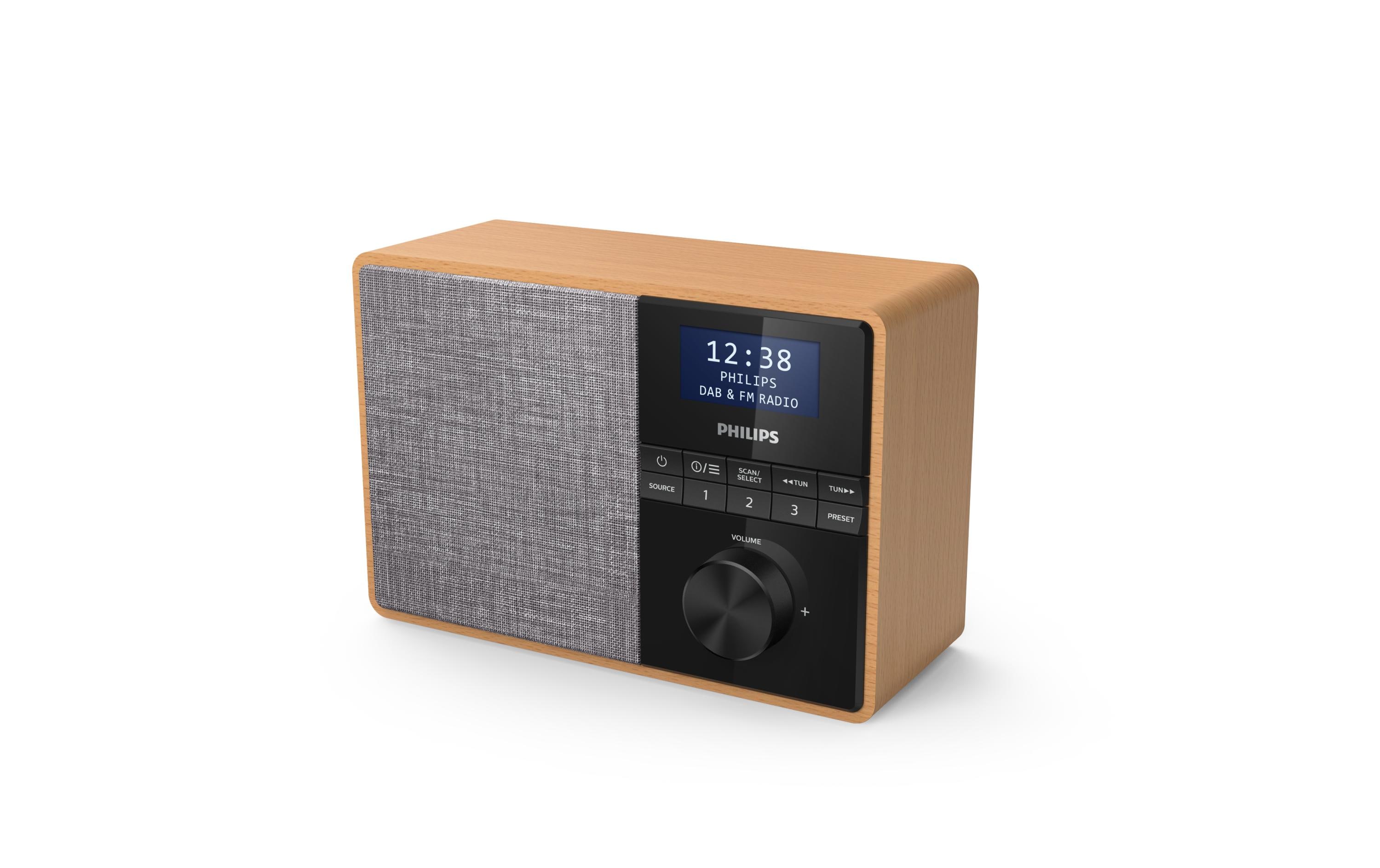 DAB+ Radio TAR5505 Braun/GrauTragbares Radio / Küchenradio