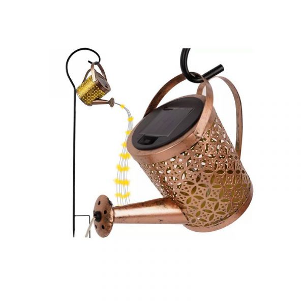 Gardlov Lâmpada Solar de Jardim com Suporte de Pé e Efeito Crepúsculo