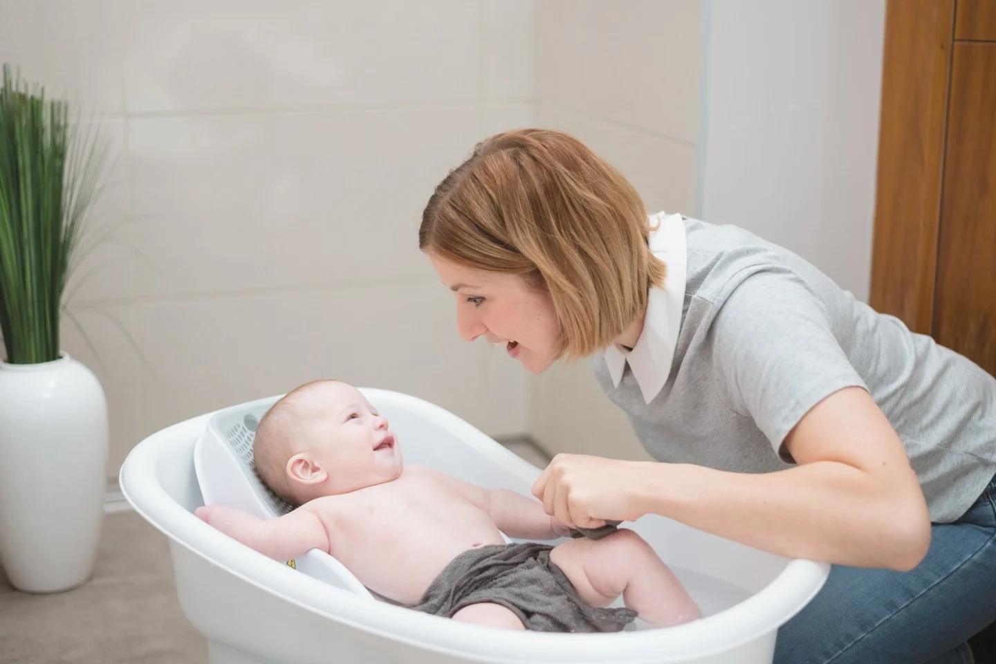 Angelcare - Mini Bade Support - Grå
