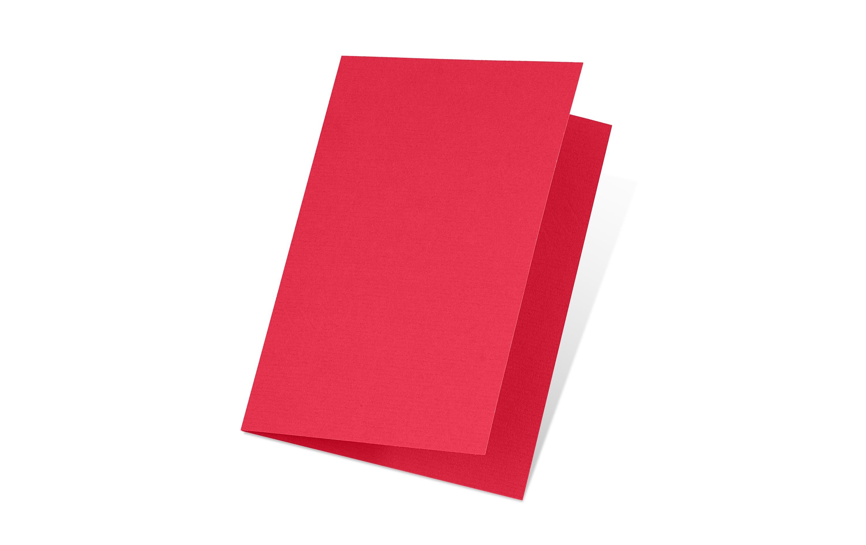 Blankokarte 1001, A5, 5 Blatt, RotSchreibkarte im Format A5