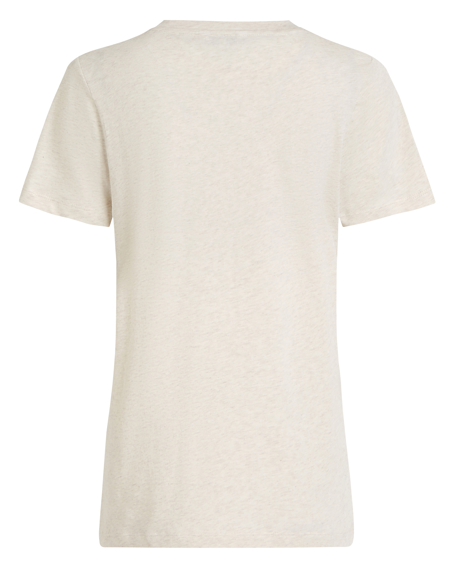 Tee-shirt droit encolure ronde en coton | Marron