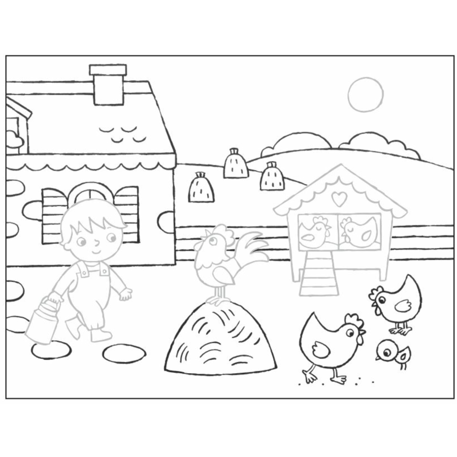 COPPENRATH Mein 1. Sticker-Malbuch - Auf dem Bauernhof (Mini-Künstler)
