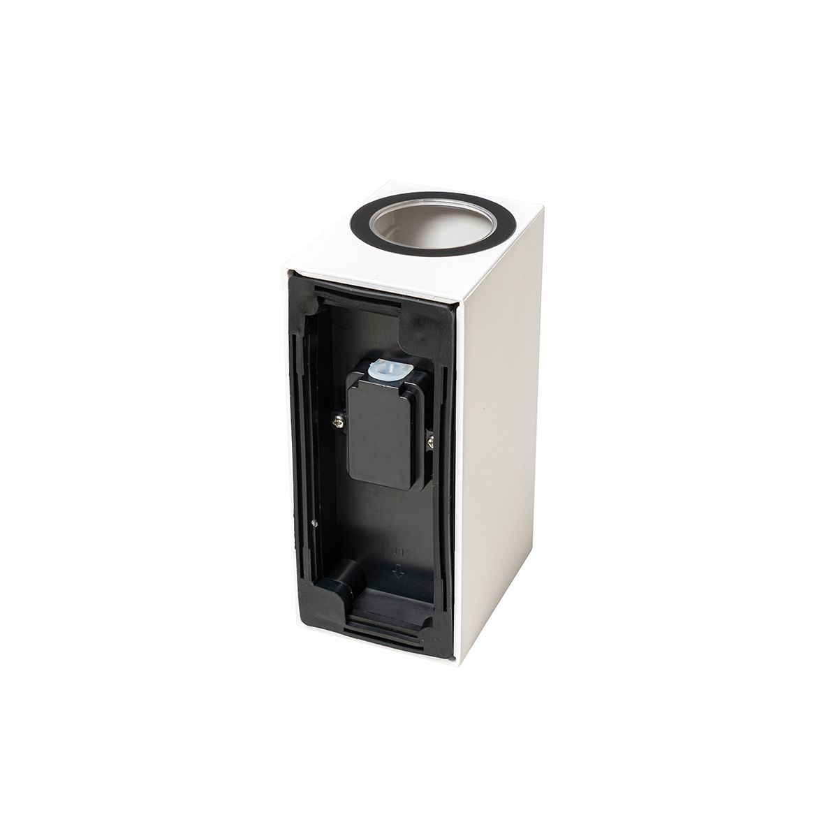 Moderne buiten wandlamp wit kunststof 2-lichts - Baleno