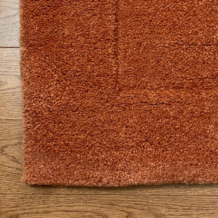 Wollen vloerkleed - Isara Border Terracotta