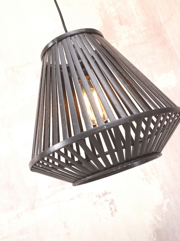 Good&Mojo Merapi hanglamp Ø30 naturel/zwart