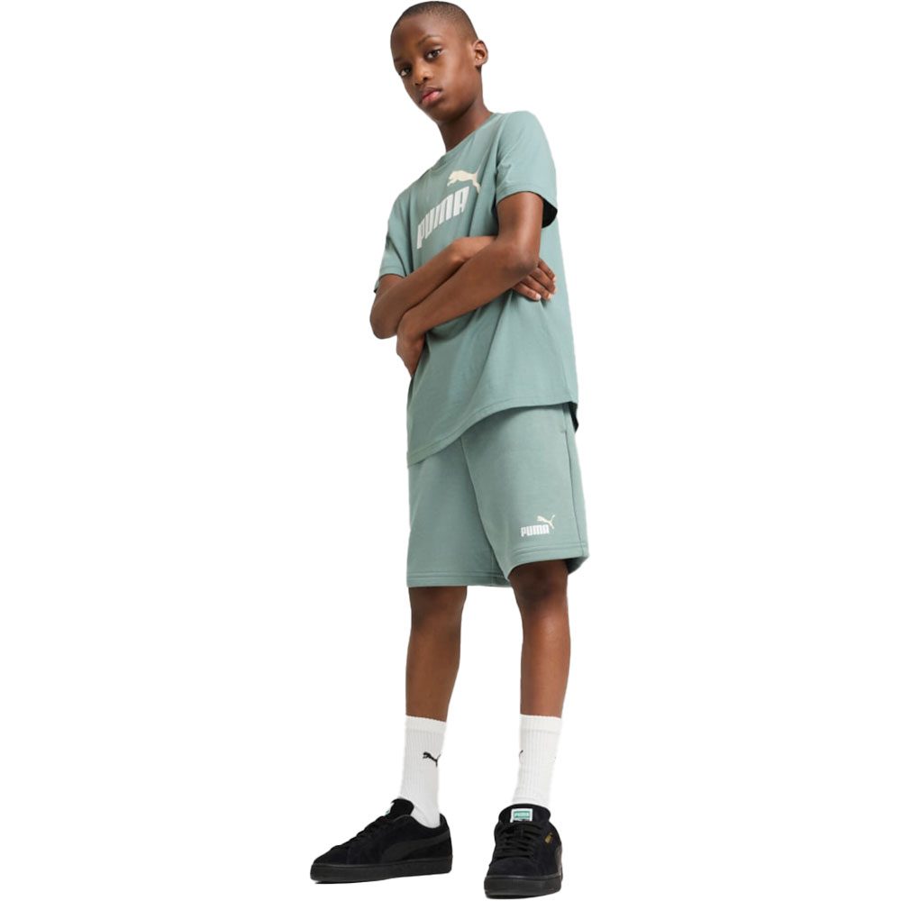 Puma ESS 2 Color No.1 Logo T-Shirt B Kinder green Moon