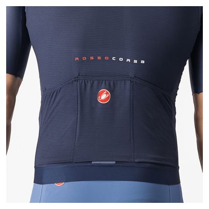 Maillot Manches Courtes Castelli Aero Race 7.0 Bleu