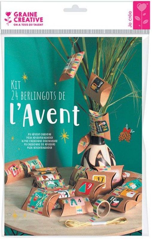 Graine Creative - Adventkalender Knutselset - Kerst Aftellen Speelgoed
