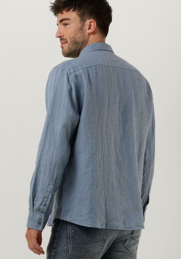 BUTCHER OF BLUE blauwe butcher of blue casual overhemd robbins linen clean shirt