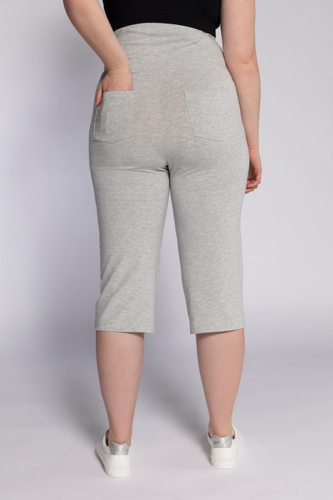 Bellieva-Caprihose, Umstandshose, Elastikbund, Biobaumwolle, GOTS