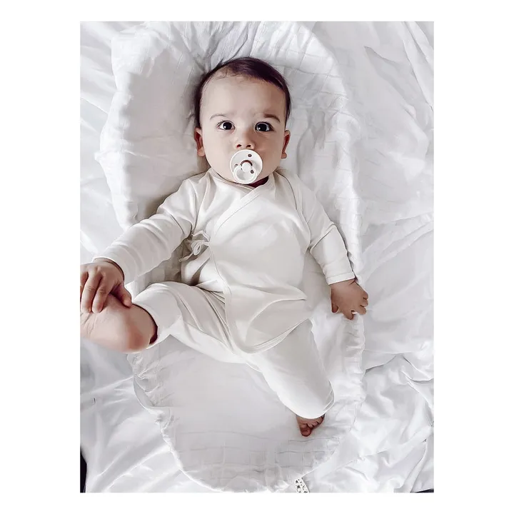 Bamboo Baby Ensemble Kimono et Legging Coton Bio | Ecru