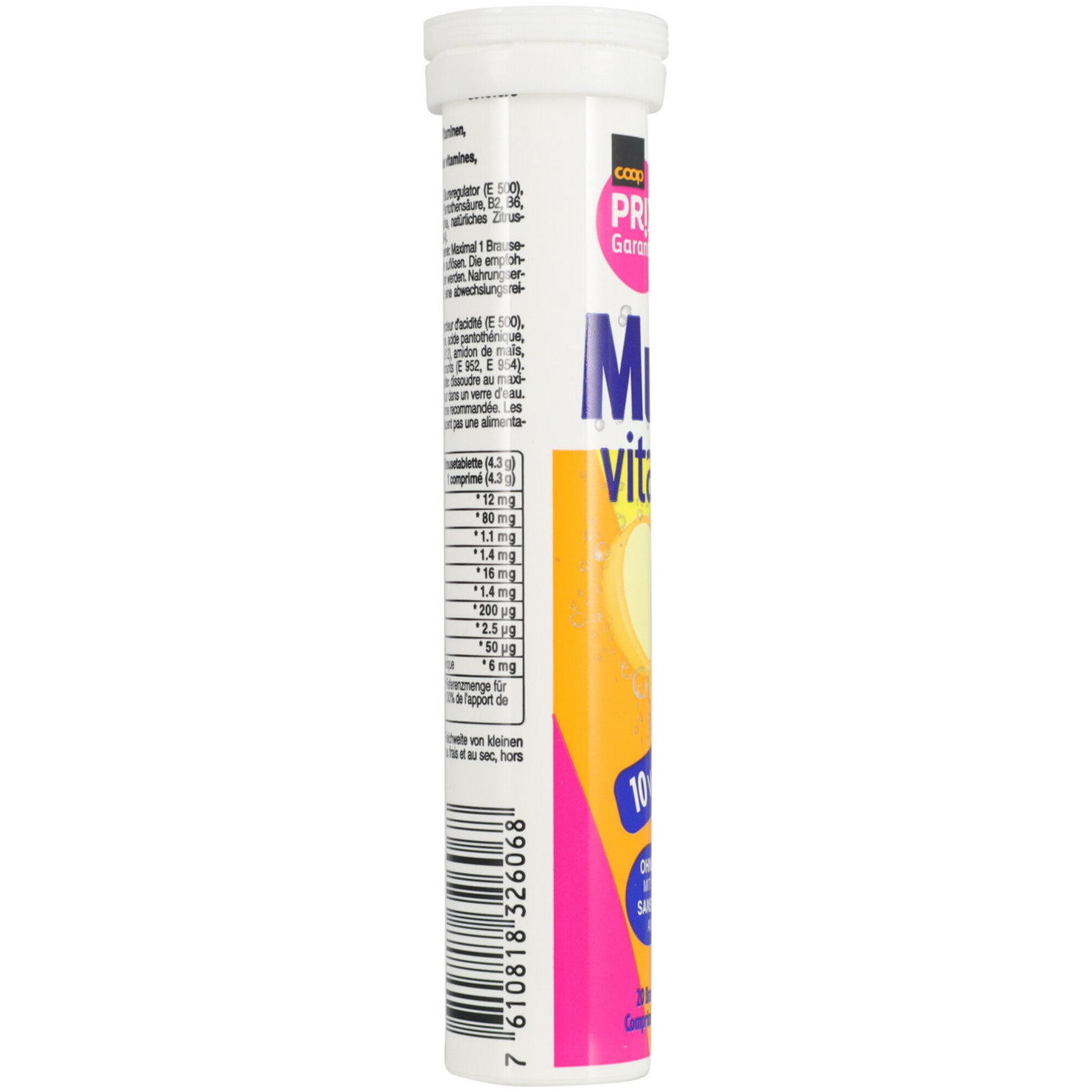 Prix Garantie Vitamine Brausetabletten Zitrone 20 Stück