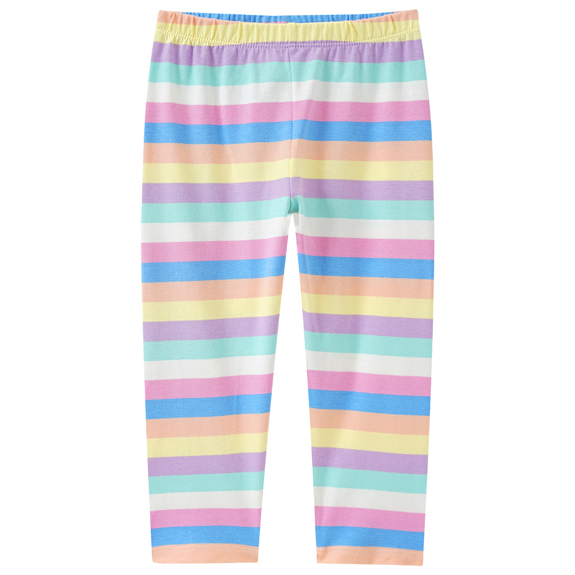 Topolino Mädchen Capri-Leggings mit Allover-Print weiss / hellblau / rosa