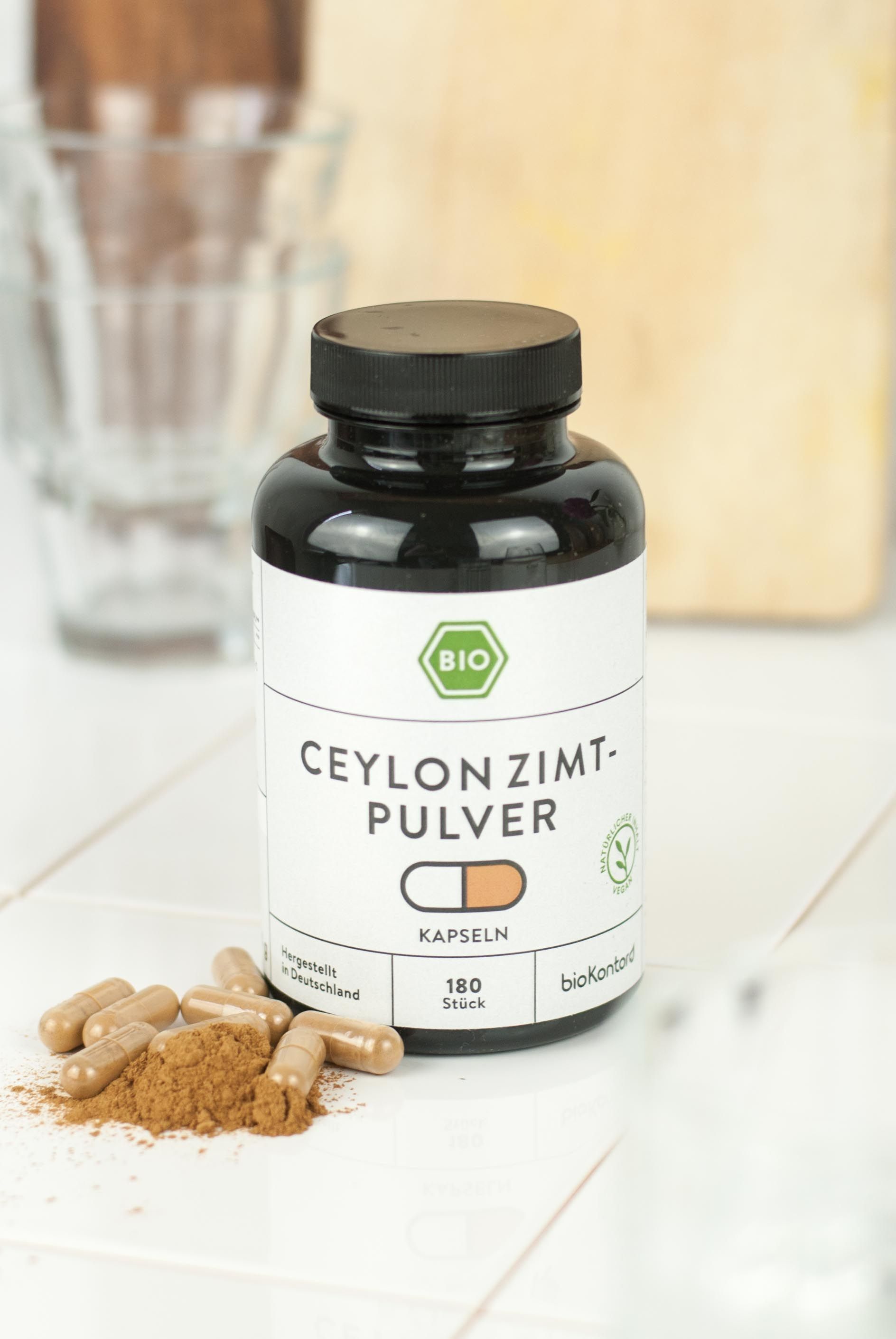bioKontor Ceylon Zimtpulver Kapseln