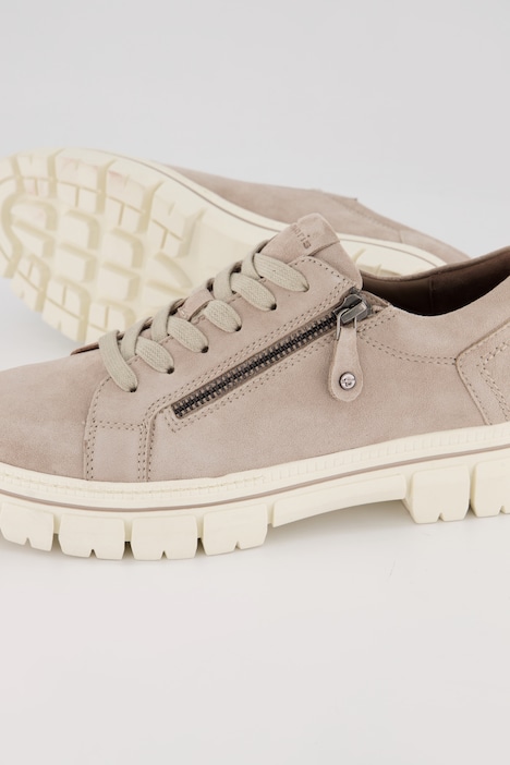 Tamaris Halbschuhe, Lederoptik, Zipper, Weite H