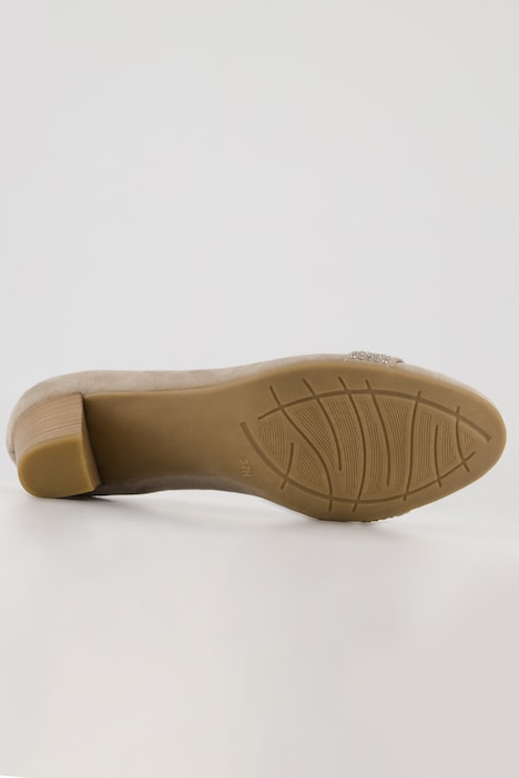Pumps, Jana Shoes, Lederoptik, Ziersteine, Weite H