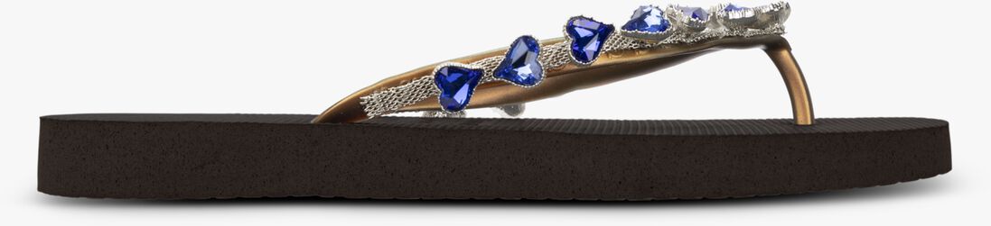 UZURII bruine uzurii teenslippers heart blue