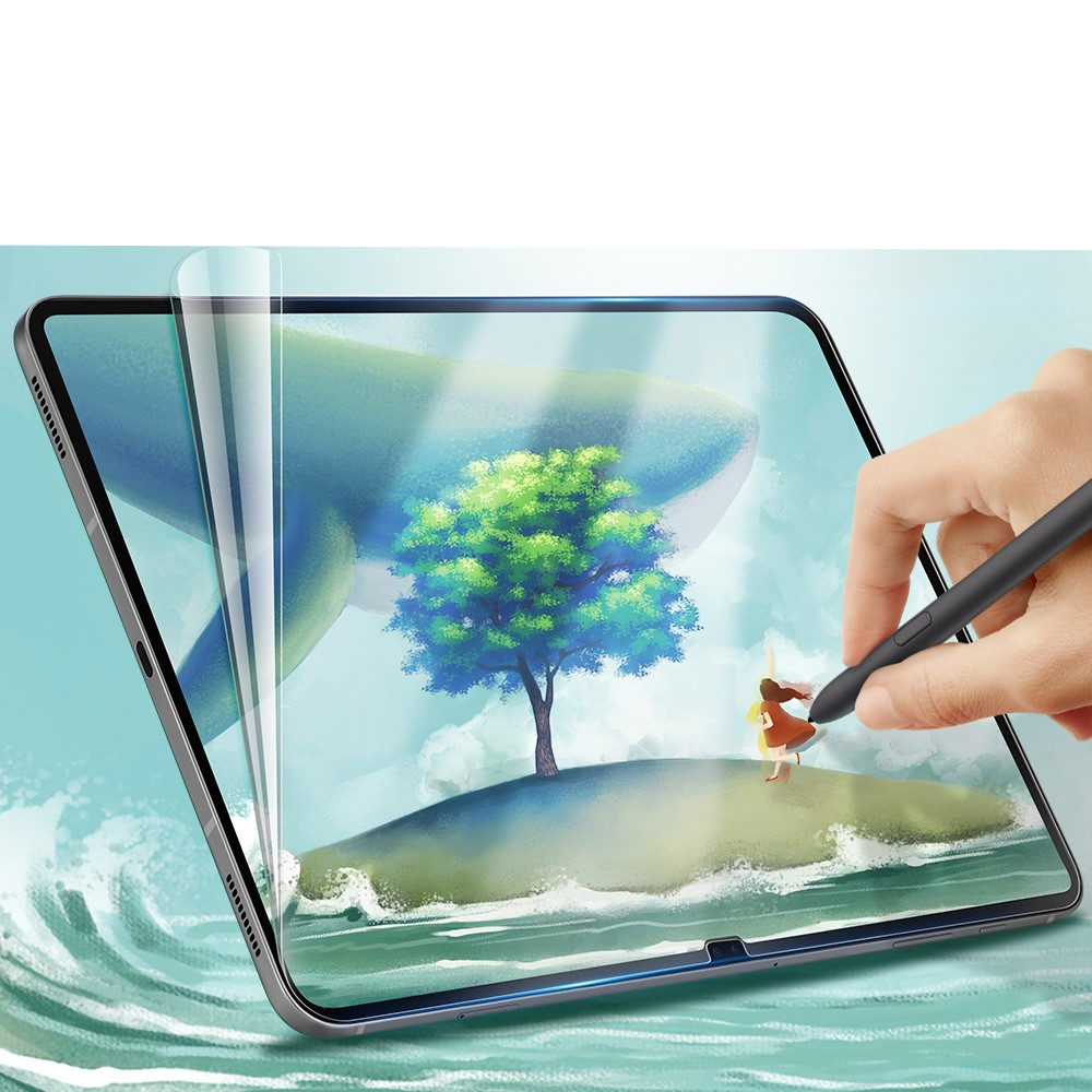 Samsung Galaxy Tab S9 Ultra / Tab S8 Ultra Papier-Textur Vollbild Panzer Display Schutzfolie (Paper-Feel)