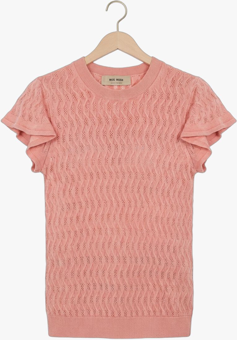 roze mos mosh top mmganna pattern o-neck knit top
