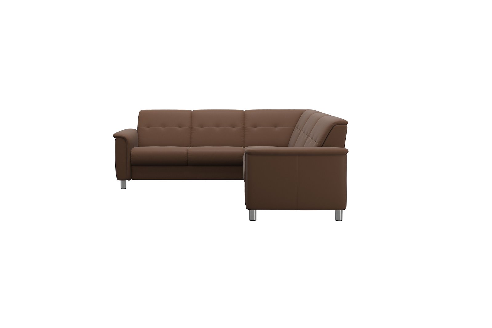 Flora hjørnesofa Batick Warm Brown - 11cm runde stålben 8: 4,2cm