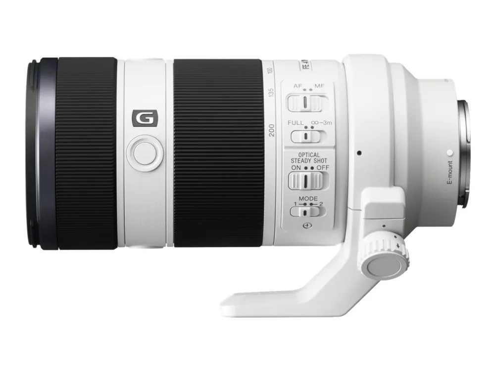 Sony SEL70200G - Telefoto zoom objektiv - 70 mm - 200 mm - f/4.0 G OSS - Sony E-mount - for Cinema Line; a VLOGCAM; a1; a1 II; a6700; a7 IV; a7C; a7C II; a7CR; a7R V; a7s III; a9 III