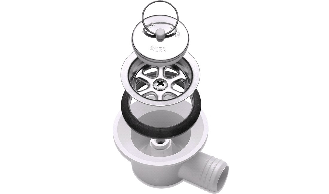 Vinkelafløb DOMETIC AC530 vinkel Ø25mm