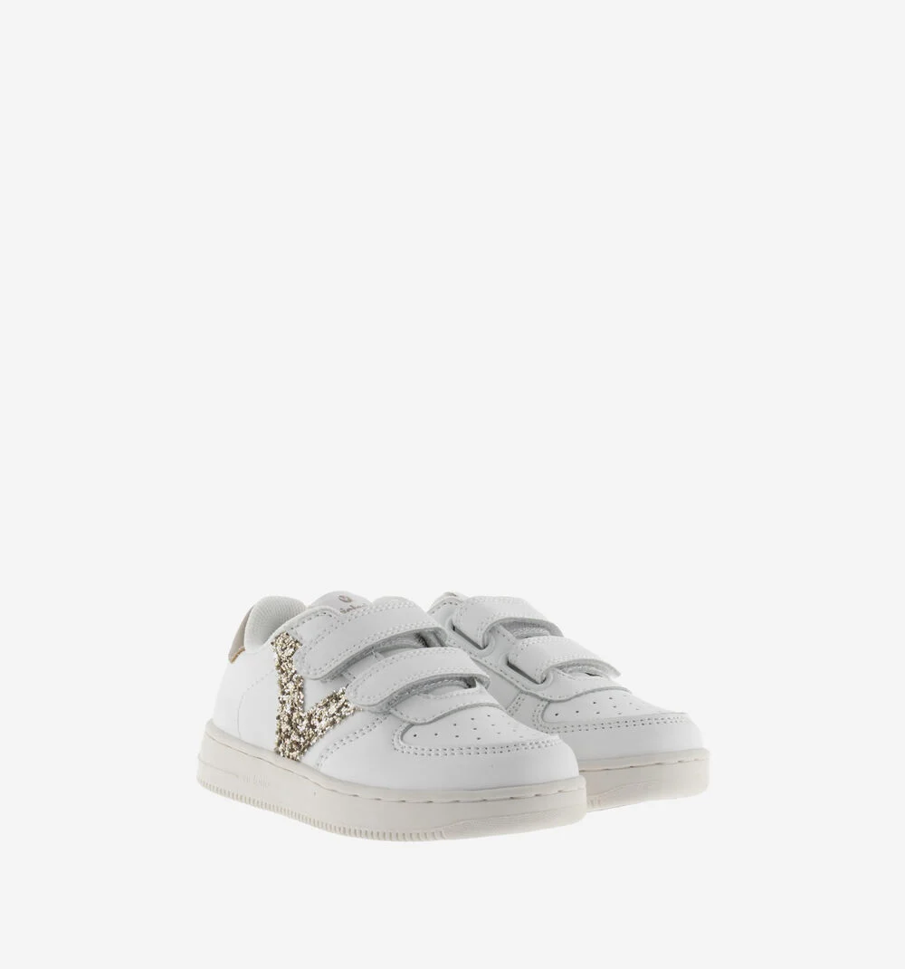 TIEMPO PIÈCES FANTAISIE Baskets glitter de sport pour fille PLATINO