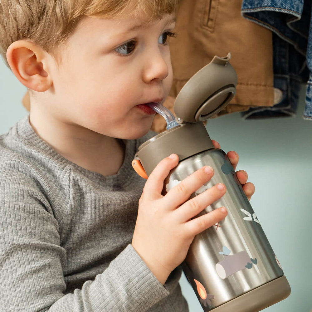 Køb DonebyDeer Sand Tiny Trails Insulated Sugerør Flaske