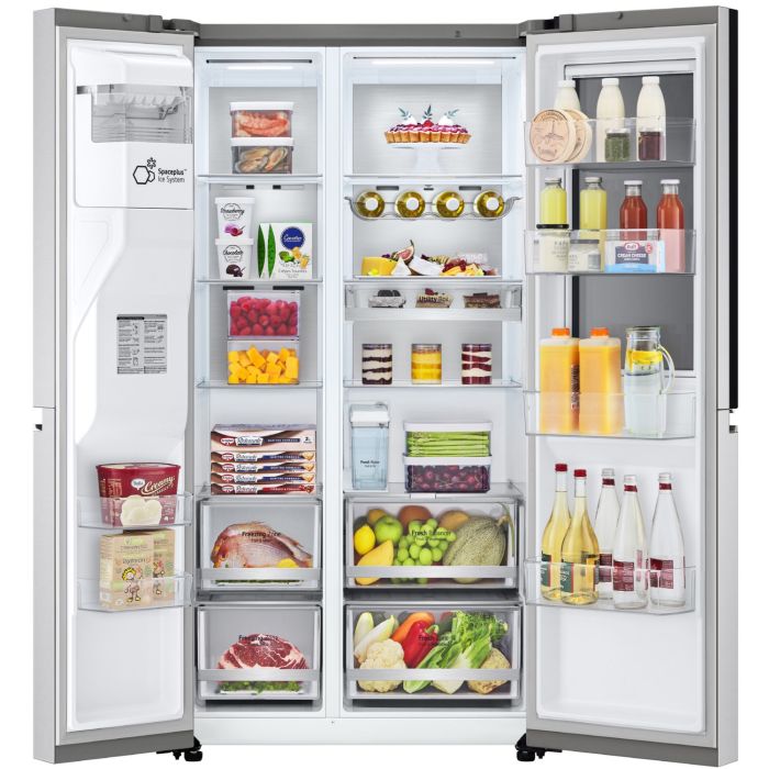 LG Side-by-Side GSXV91BSAE Brushed Steel - interner Wassertank // InstaView®