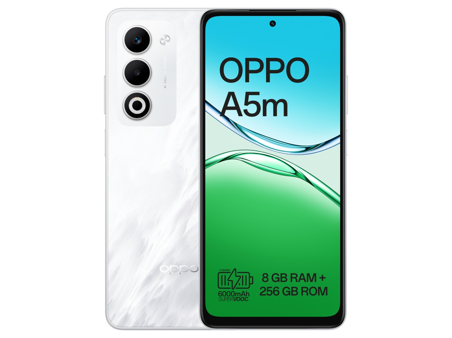 SMARTPHONE OPPO A5M 8/256GB BRANCO NEVOA