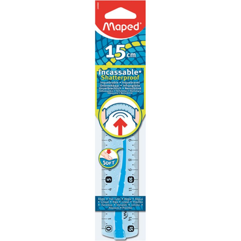 Règle plate Flex, 150 mm, en plastique, flexible
