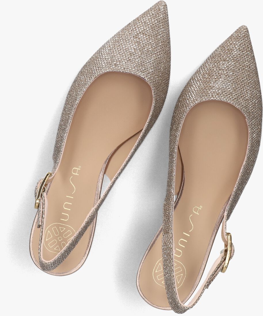 goudkleurig unisa slingbacks ibon