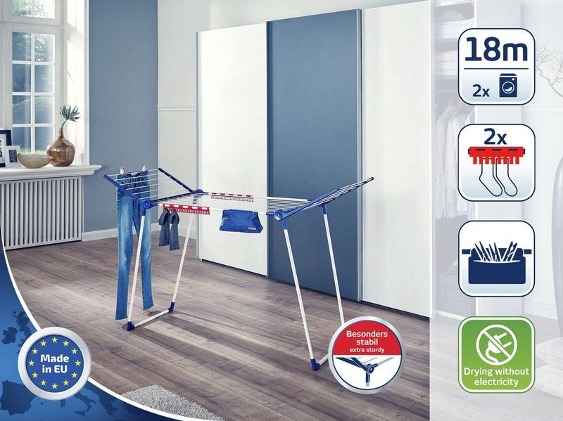 Pegasus - 180 Solid Plus - Droogrek - 18 Meter - Inclusief Wasknijperzakje