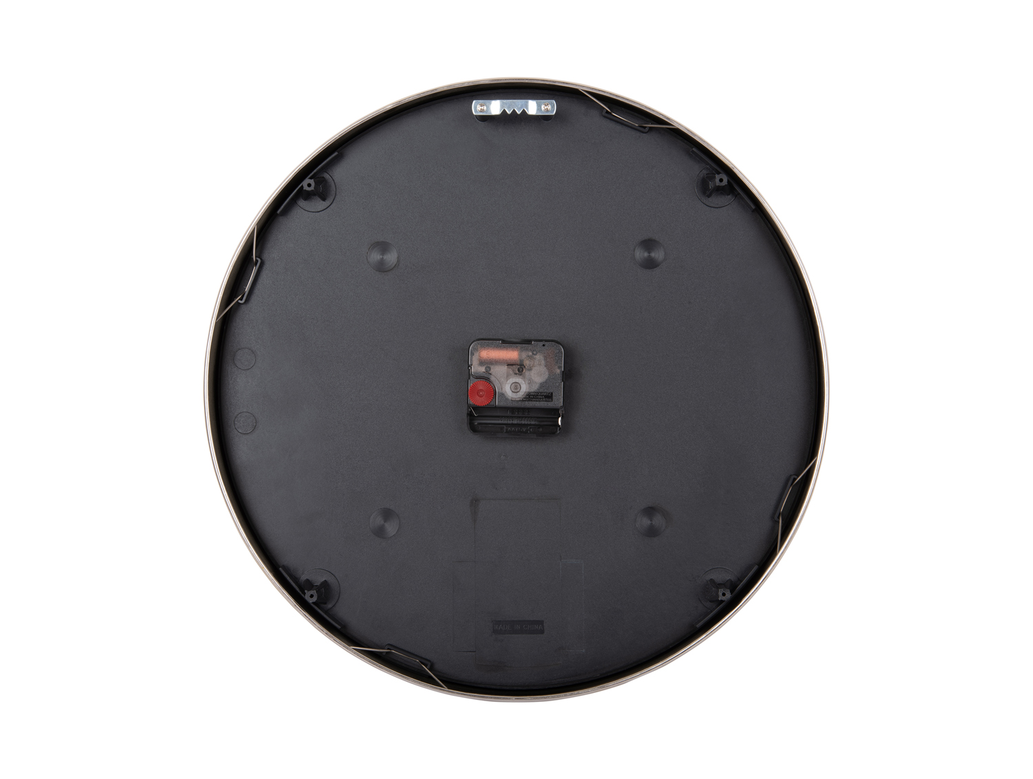 Wall clock Elevated Glam metallic black